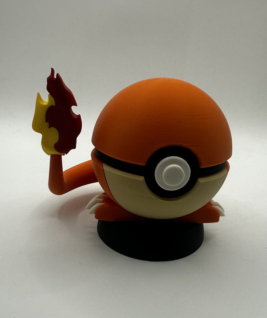 Pokéball Salamèche 3D